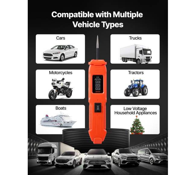 Automobilių elektros grandinės testeris 6–36 DCV2