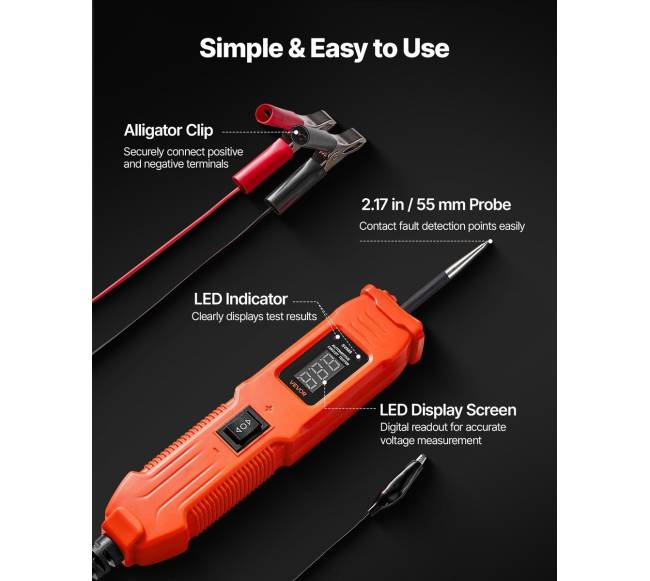 Automobilių elektros grandinės testeris 6–36 DCV3