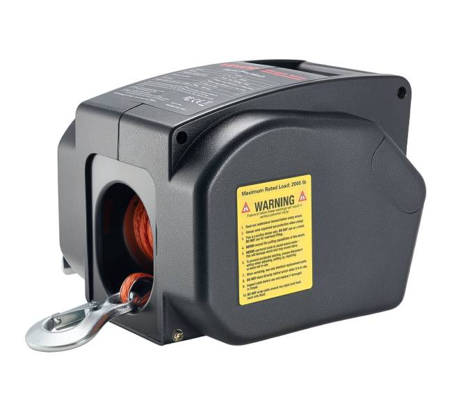 Elektrinis valčių gervė, 12V DC 300W, reversinė gervė iki 900 kg9