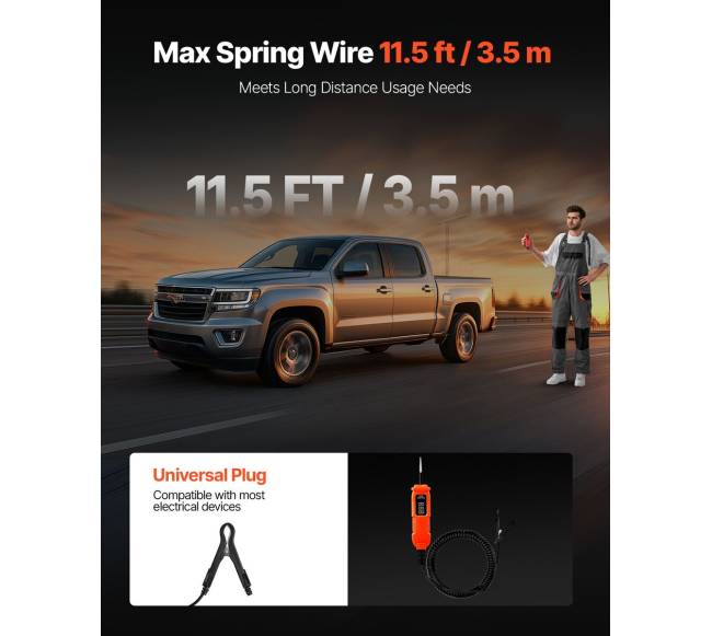 Automobilinis grandinės testeris su LED ekranu4