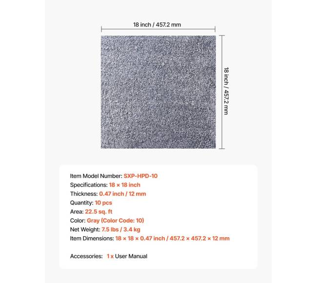 Lipnios kiliminės plytelės 457x457 mm, pilkos6