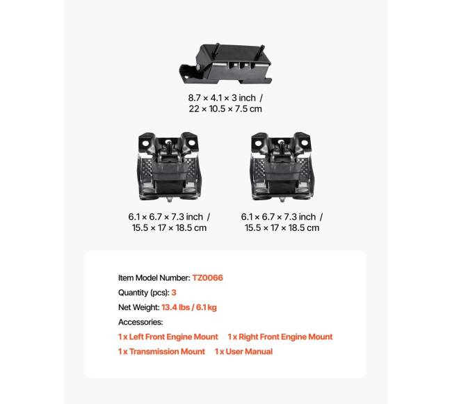 Variklio ir transmisijos tvirtinimo rinkinys Chevrolet Silverado6