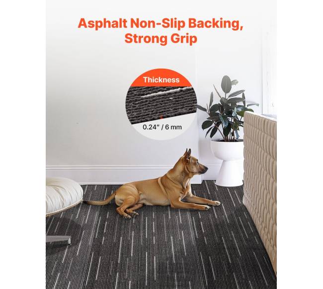 Daugkartinio naudojimo kiliminės plytelės, 610x610 mm, pilka4