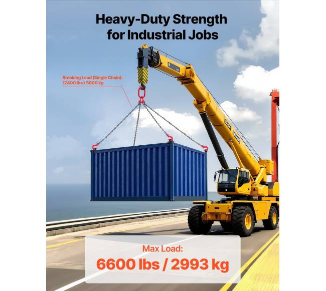 Kėlimo grandininis diržas, 6.3 mm x 1.5 m, 2993 kg2