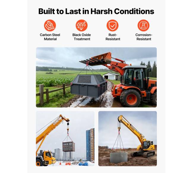 Kėlimo grandininis diržas, 6.3 mm x 1.5 m, 2993 kg4