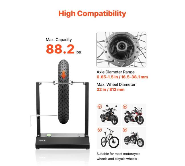 Motociklų ratų balansyras, 40 kg talpos2