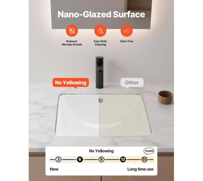 Po stalviršiu montuojama vonios kriauklė 460 x 330 mm2