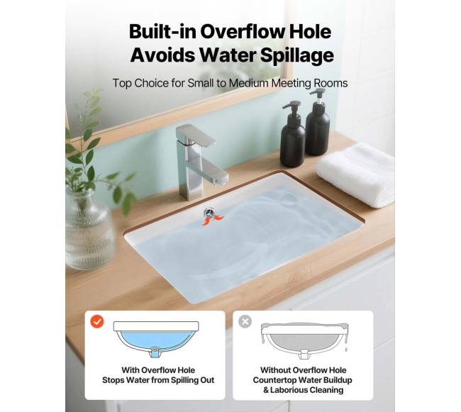 Po stalviršiu montuojama vonios kriauklė 460 x 330 mm3