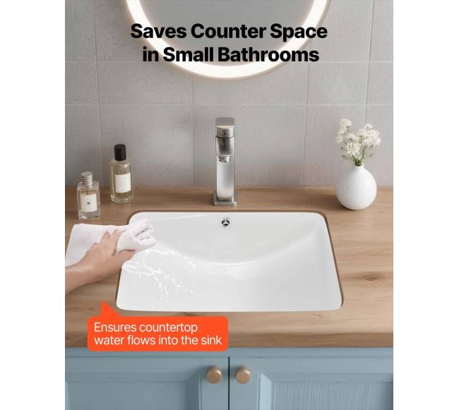 Įleidžiama stačiakampė vonios kriauklė 530 x 375 mm1