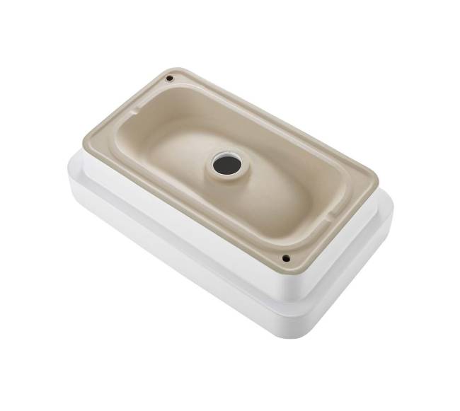 Įleidžiama vonios kriauklė stačiakampio formos0