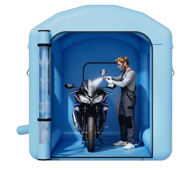 Pripučiama dažymo kamera, 3 x 2,5 x 2,5 m0