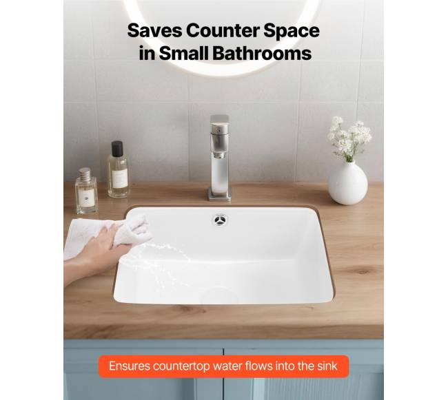 Įmontuojamas vonios praustuvas, 400 x 305 mm1