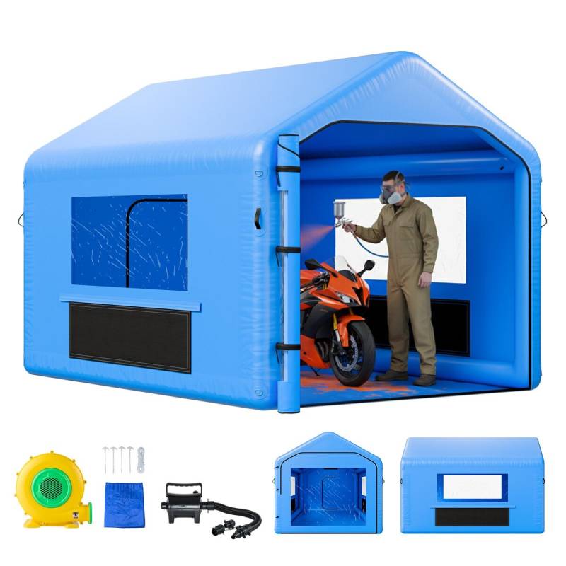 Pripučiamas dažymo paviljonas 4 x 3 x 2.8 m0