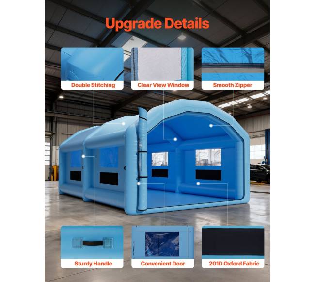 Pripučiama dažymo kabina 10 x 6 x 4 m5