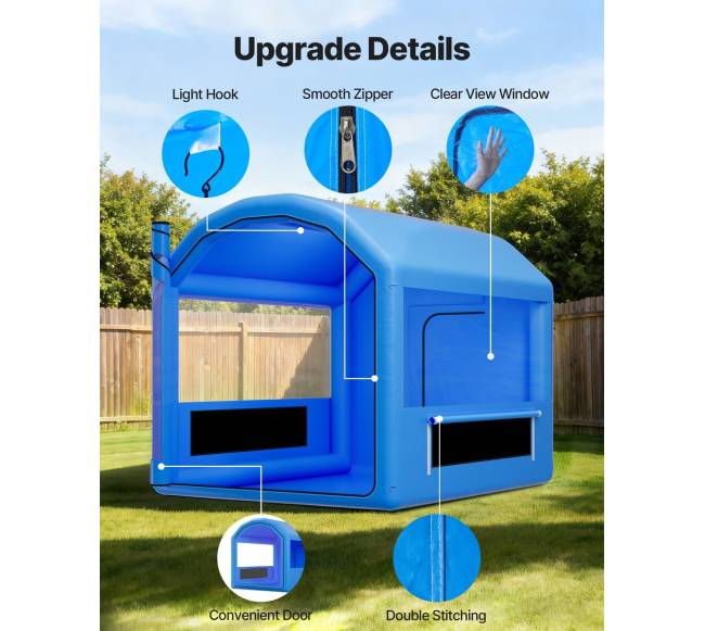 Pripučiamas dažymo paviljonas 3 x 2,5 x 2,5 m5