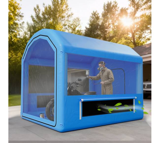 Pripučiamas dažymo paviljonas 3 x 2,5 x 2,5 m7