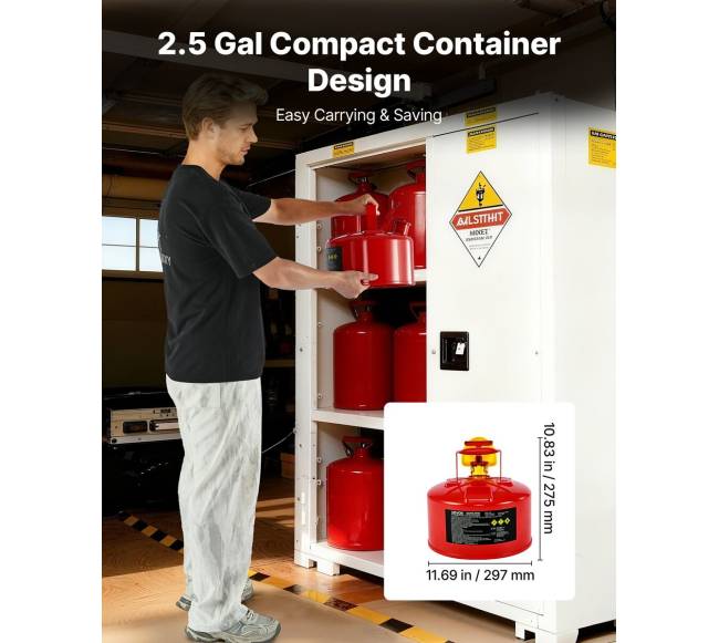 Raudonas 9.5 L benzino kanistras3