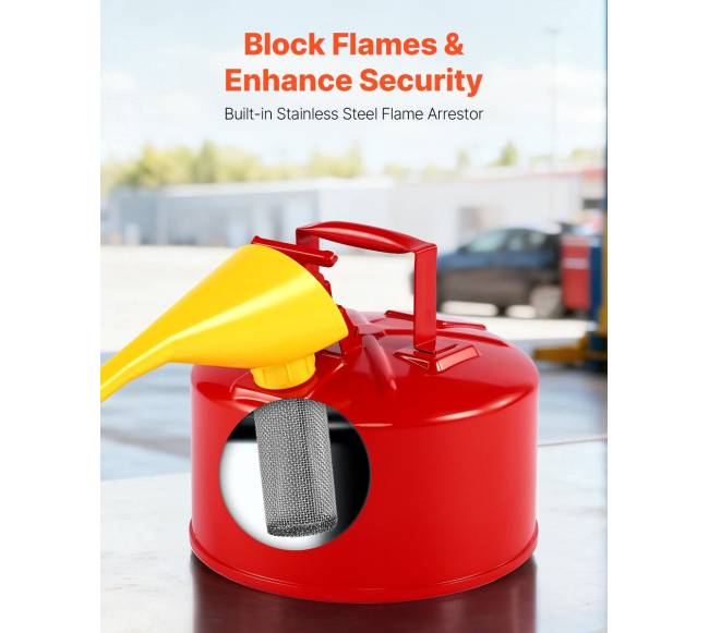 Raudonas 9.5 L benzino kanistras5