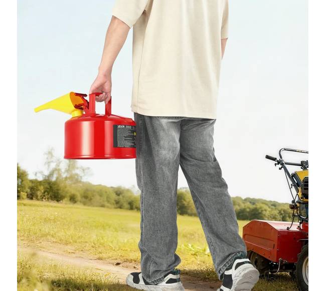 Raudonas 9.5 L benzino kanistras7