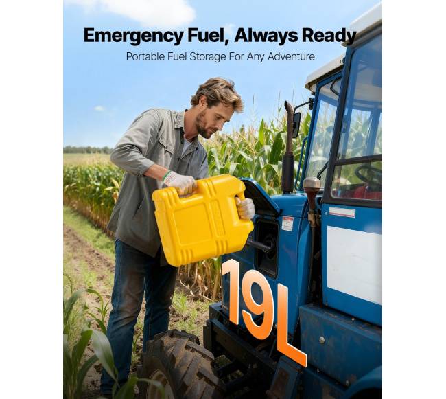 Degalų talpa 19 l su snapu, geltona1