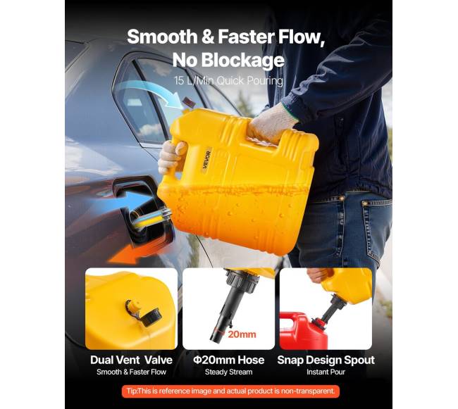 Degalų talpa 19 l su snapu, geltona3