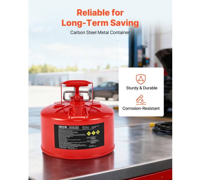 Raudona 9,5 L talpos saugos kuro kanistras2