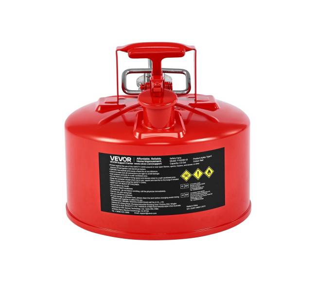 Raudona 9,5 L talpos saugos kuro kanistras9