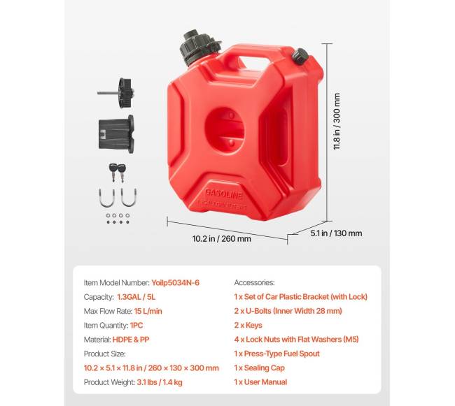 Kuro talpa, 5 l, raudona6