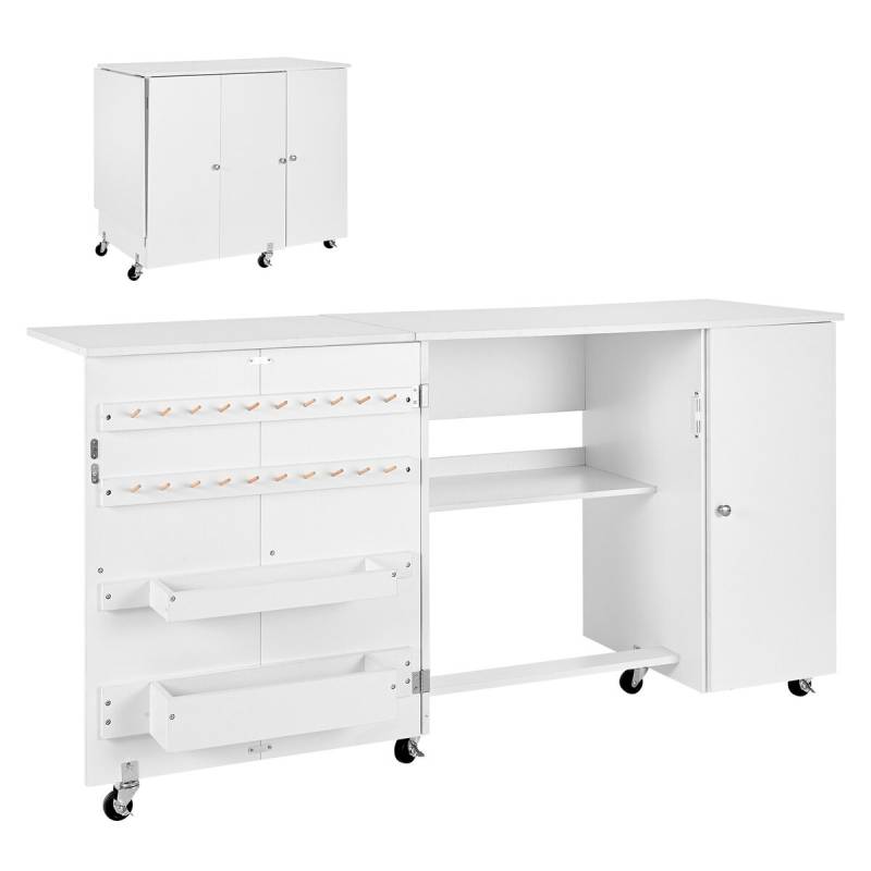 Sulankstomas siuvimo stalas su spinta0