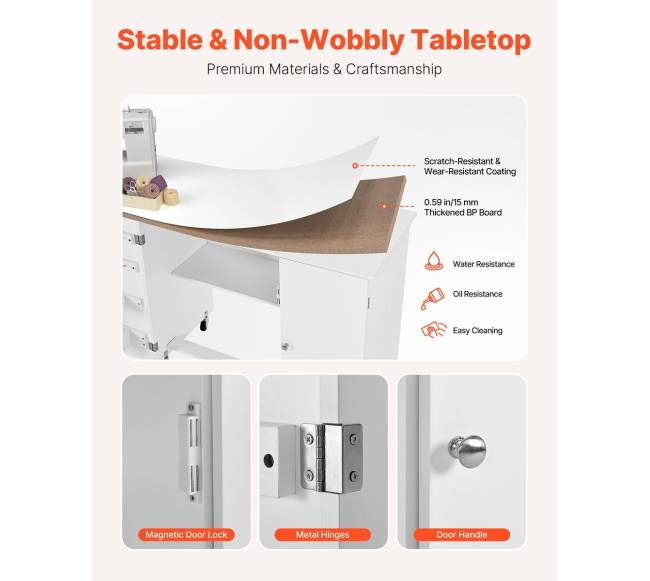 Sulankstomas siuvimo stalas su spinta4