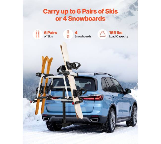 Ant automobilio montuojama slidžių ir snieglenčių laikiklis1