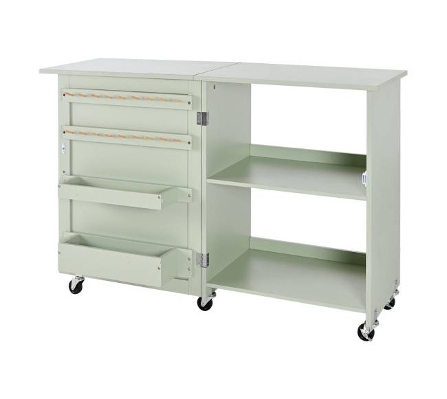 Sulankstomas siuvimo stalas su ratukais8