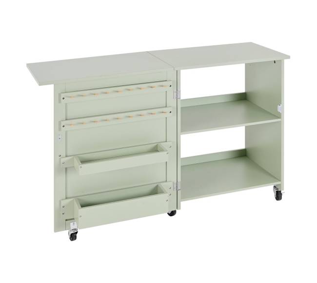 Sulankstomas siuvimo stalas su ratukais9