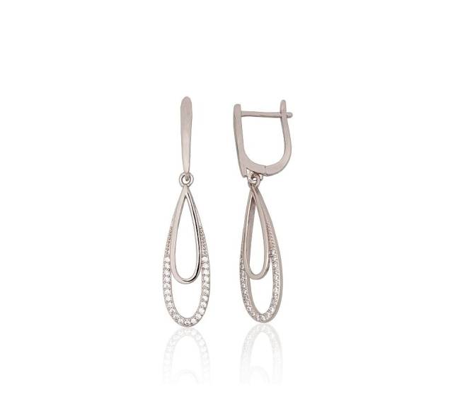 Sidabriniai auskarai ant cilindrinės spynos0