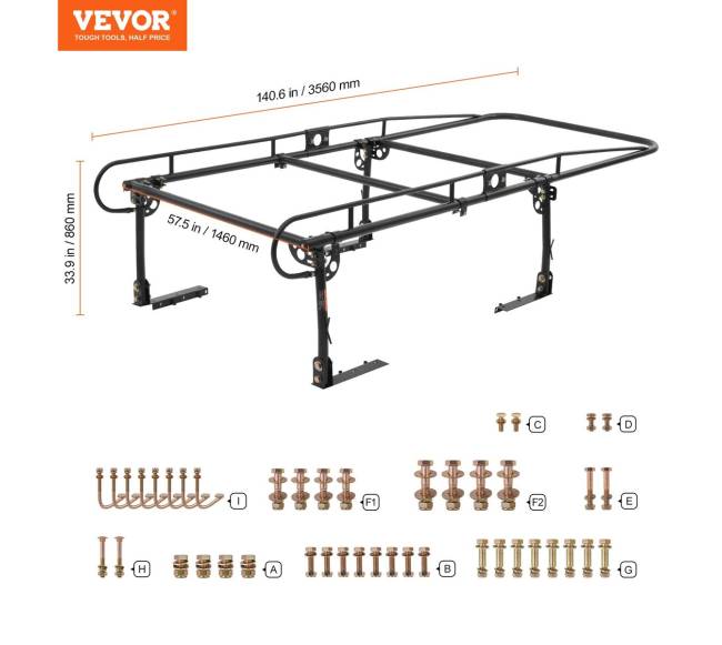 Sunkvežimio kopėčių laikiklis 454 kg talpos 110-160 cm pločio6