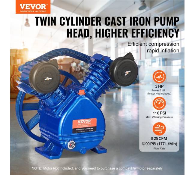 Oro kompresoriaus galvutė 3 AG, dviem cilindrais1