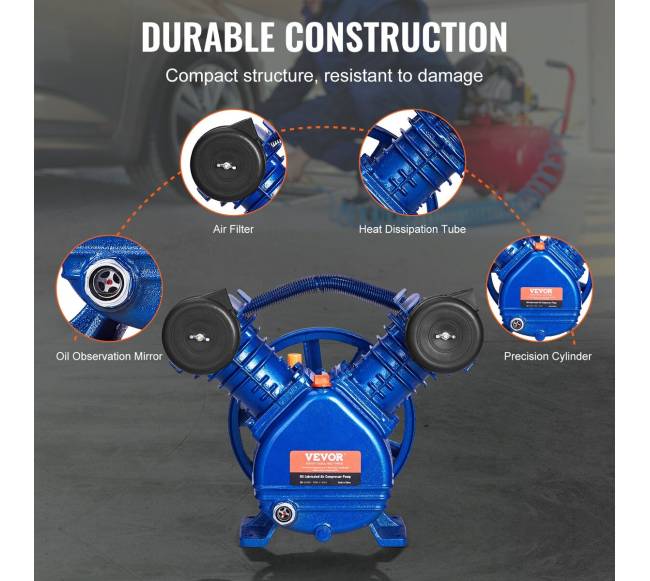 Oro kompresoriaus galvutė 3 AG, dviem cilindrais4