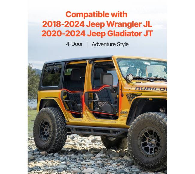 Jeep Wrangler JL 4 durų vamzdinės durys1