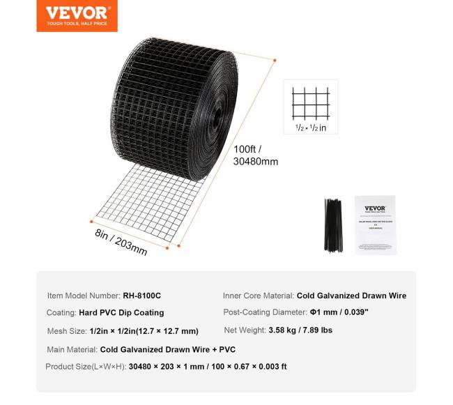 Plokščių apsauga nuo paukščių 3048 cm6