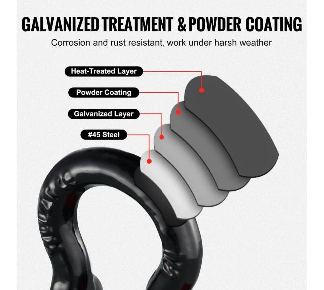 4 dalių D formos kilpų rinkinys su smeigėmis4