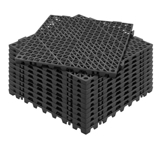 Sujungiamos grindų plytelės 30x30 cm PVC, 12 vnt.0