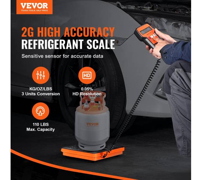 Elektroninės šaldymo agentų svarstyklės 50 kg HVAC1