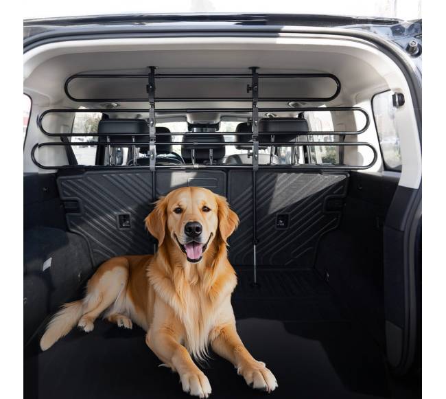Reguliuojama automobilių pertvara šunims7