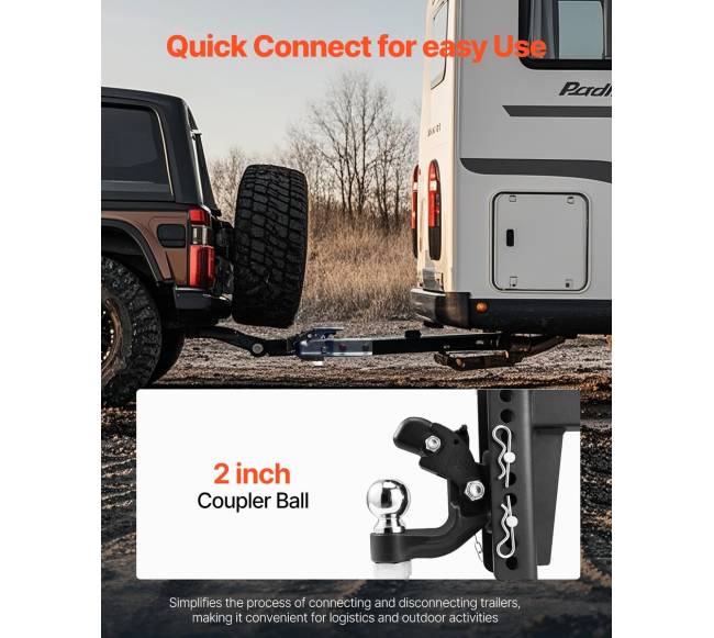 Pintelis tvirtinimo kablys 2 colių, 9070 kg5