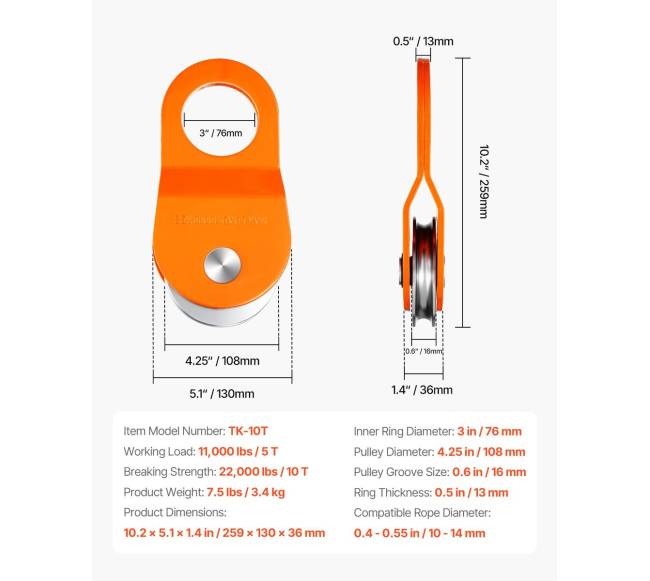 10 tonų gervės pertempimo blokas6