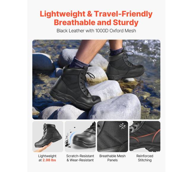 vyriški kariniai taktiniai batai 152.4 mm1