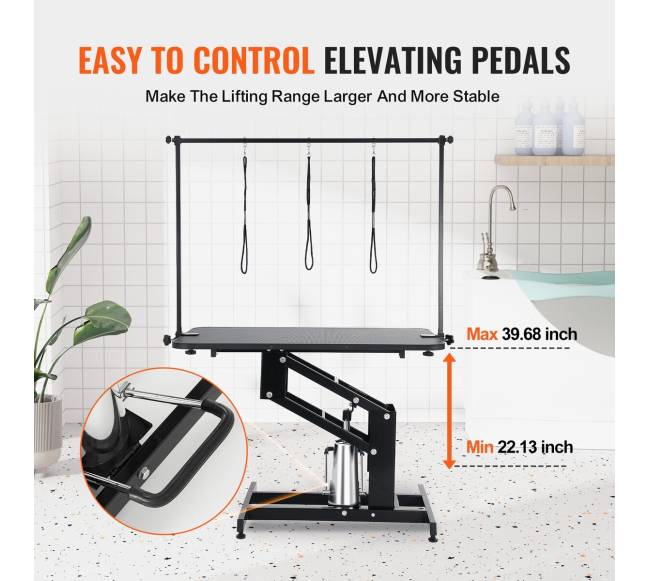 109 cm hidraulinis šunų kirpimo stalas4