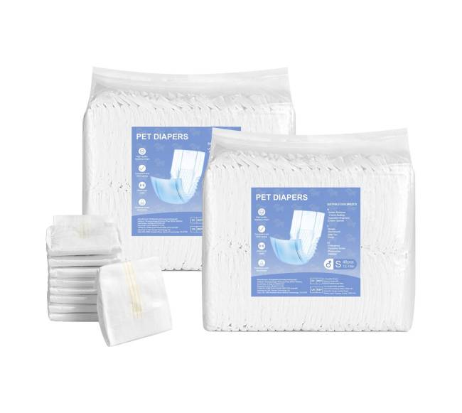 Vienkartinės šunų sauskelnės patinams S dydis 96 vnt0