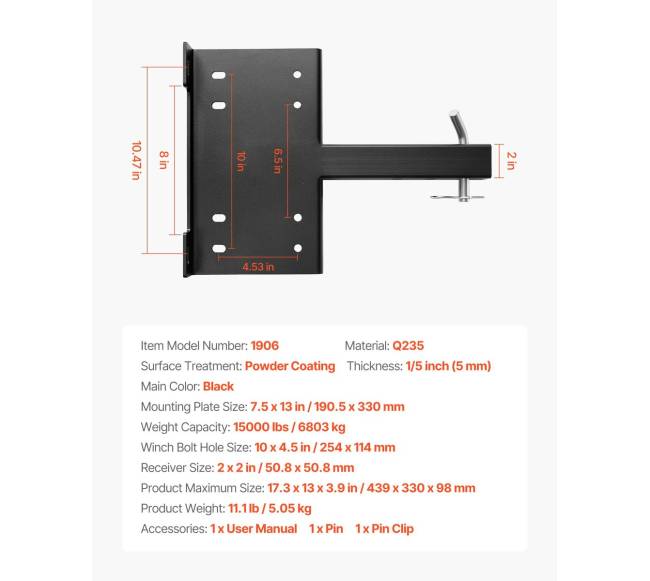 Gervės laikiklis 6803 kg su priekabos gaubtu6
