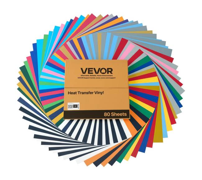 Šilumos perdavimo vinilo rinkinys 80 vnt.10